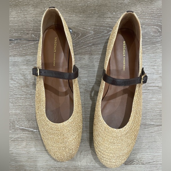 Margaux The Demi Jane Flats in Natural Raffia Woven - Picture 10 of 16